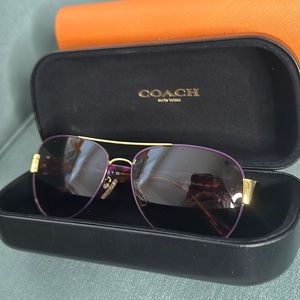 Coach purple gold and tortoise Sunglasses!